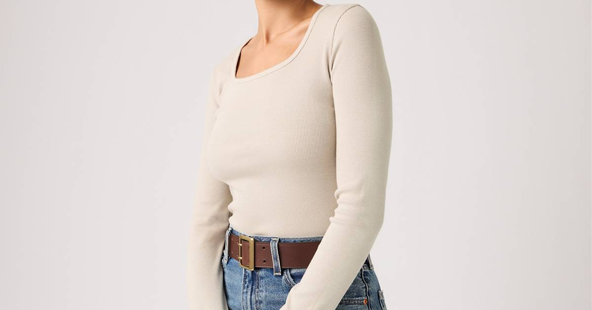 Garment Dye Essential Square Neck Long-sleeve Tee | Levi's US