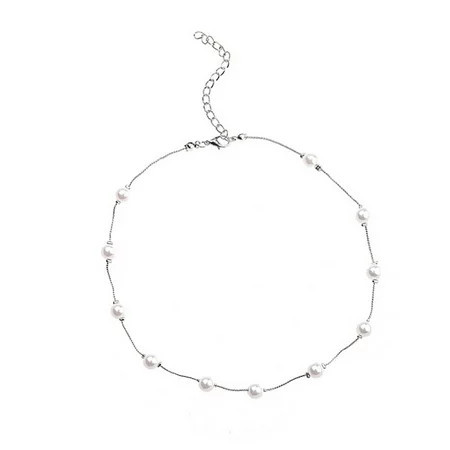 Dainty Pearl Pendant Necklaces For Women Pearl Chain Necklace Delicate Handmade Cultured Pearl Necklace Everyday Jewelry For Gifts Jewelry Essentials a(Clearance) | Walmart (US)
