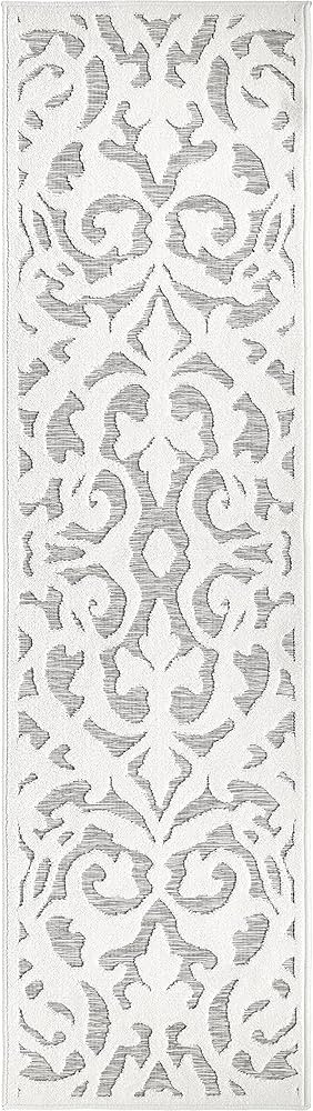 My Texas House Lady Bird Indoor/Outdoor Area Rug, Natural Gray, 2'3" x 12' Runner | Amazon (US)