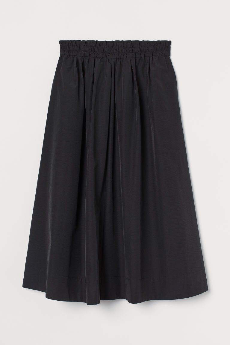 H & M - Calf-length Skirt - Black | H&M (US + CA)