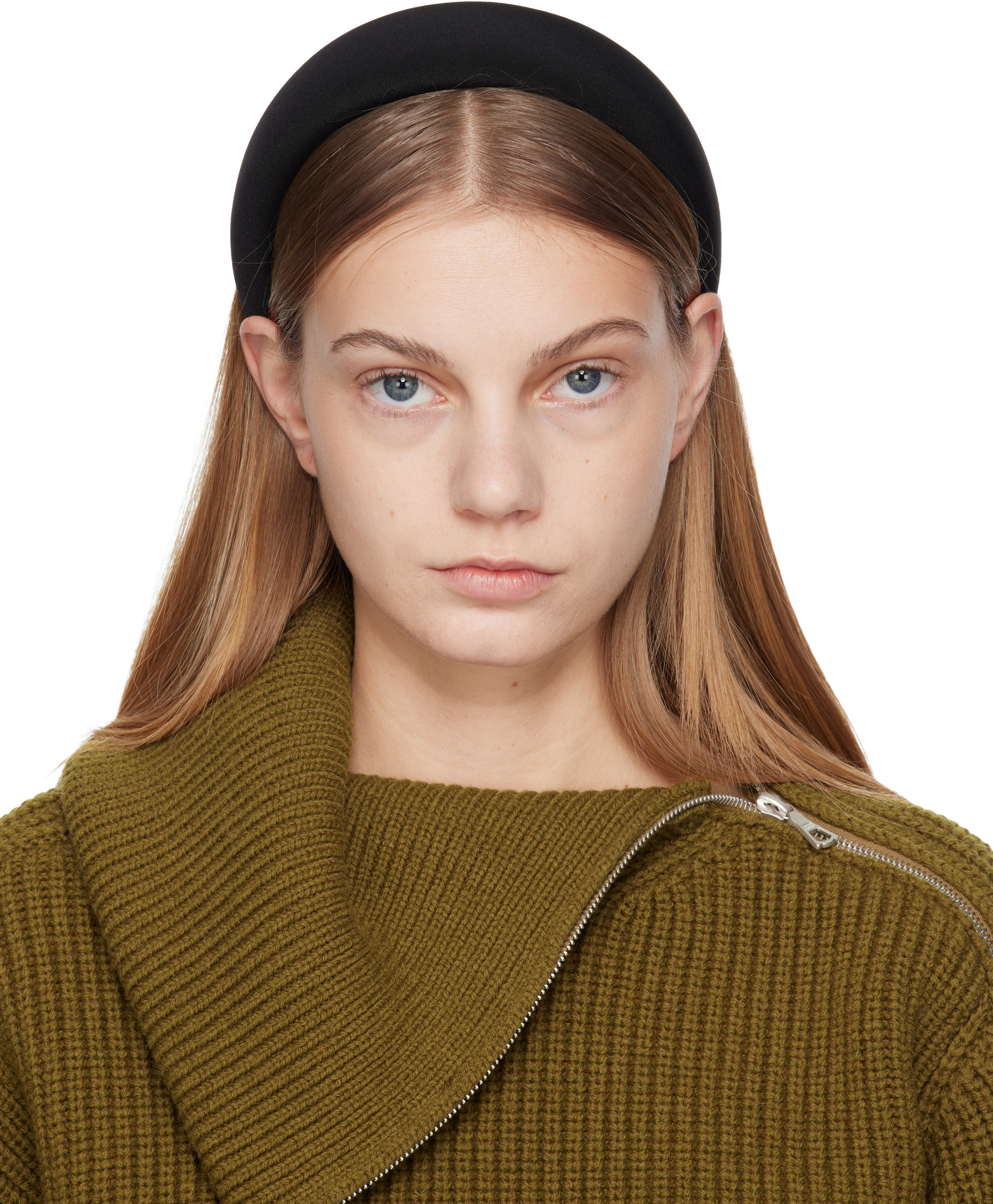 Sophie Buhai Black Classic Puffy Headband | SSENSE