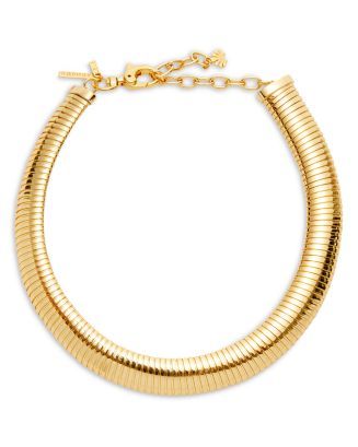 Snake Chain Collar Necklace in 14K Gold Plated, 15"-18" | Bloomingdale's (US)