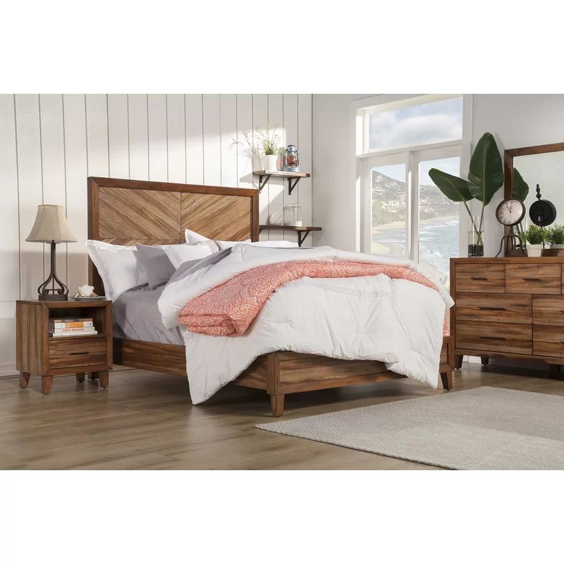 Leda Solid Wood Panel Configurable Bedroom Set | Wayfair North America