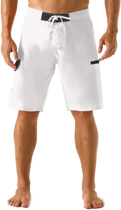 Nonwe Men's Sportwear Quick Dry Board Shorts with Lining | Amazon (US)