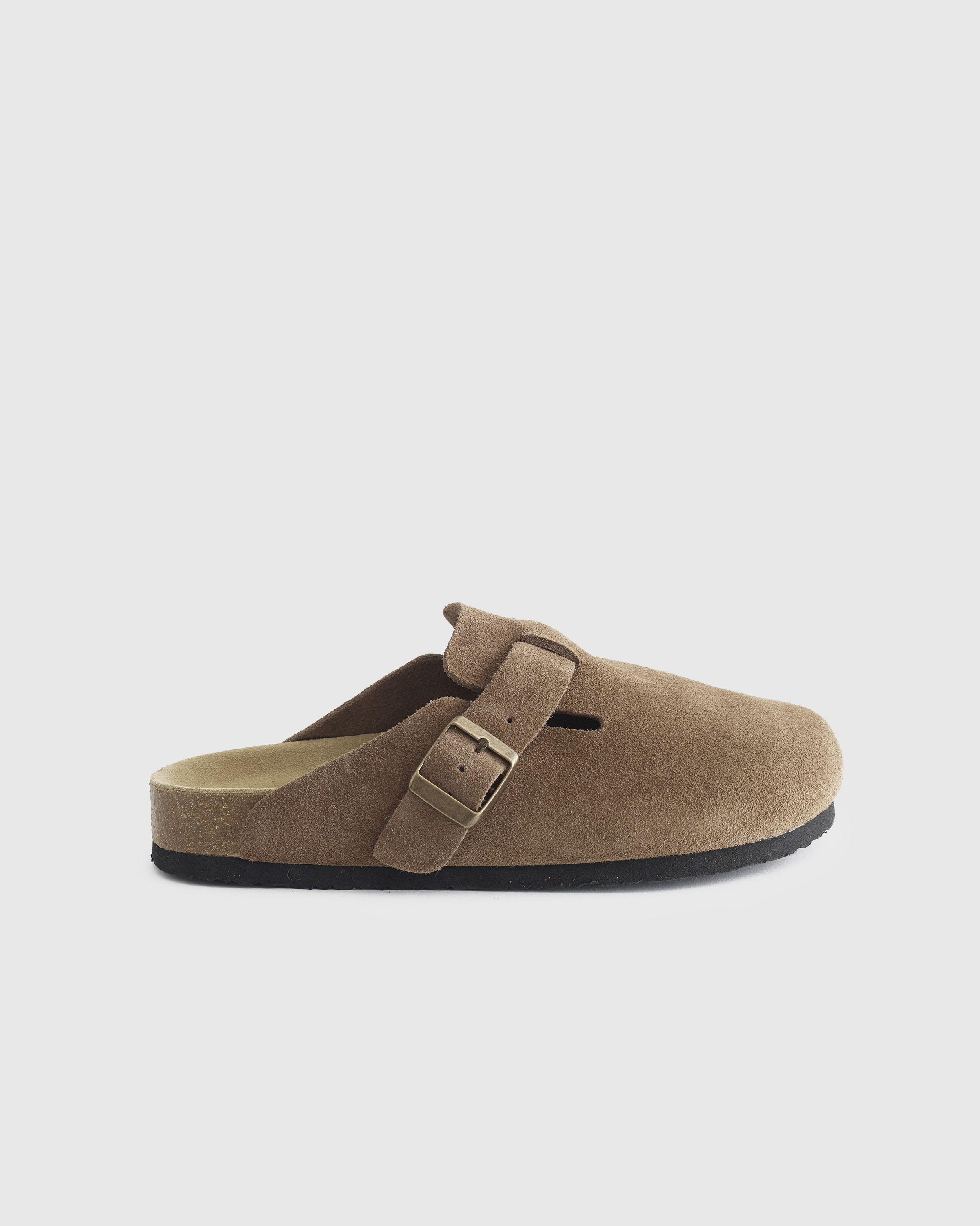 Quince | Women's Water Repellent Suede Clog Mule in Cafe, Size 9, Leather | Quince