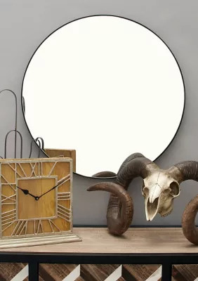 Monroe Lane Contemporary Wood Wall Mirror | Belk