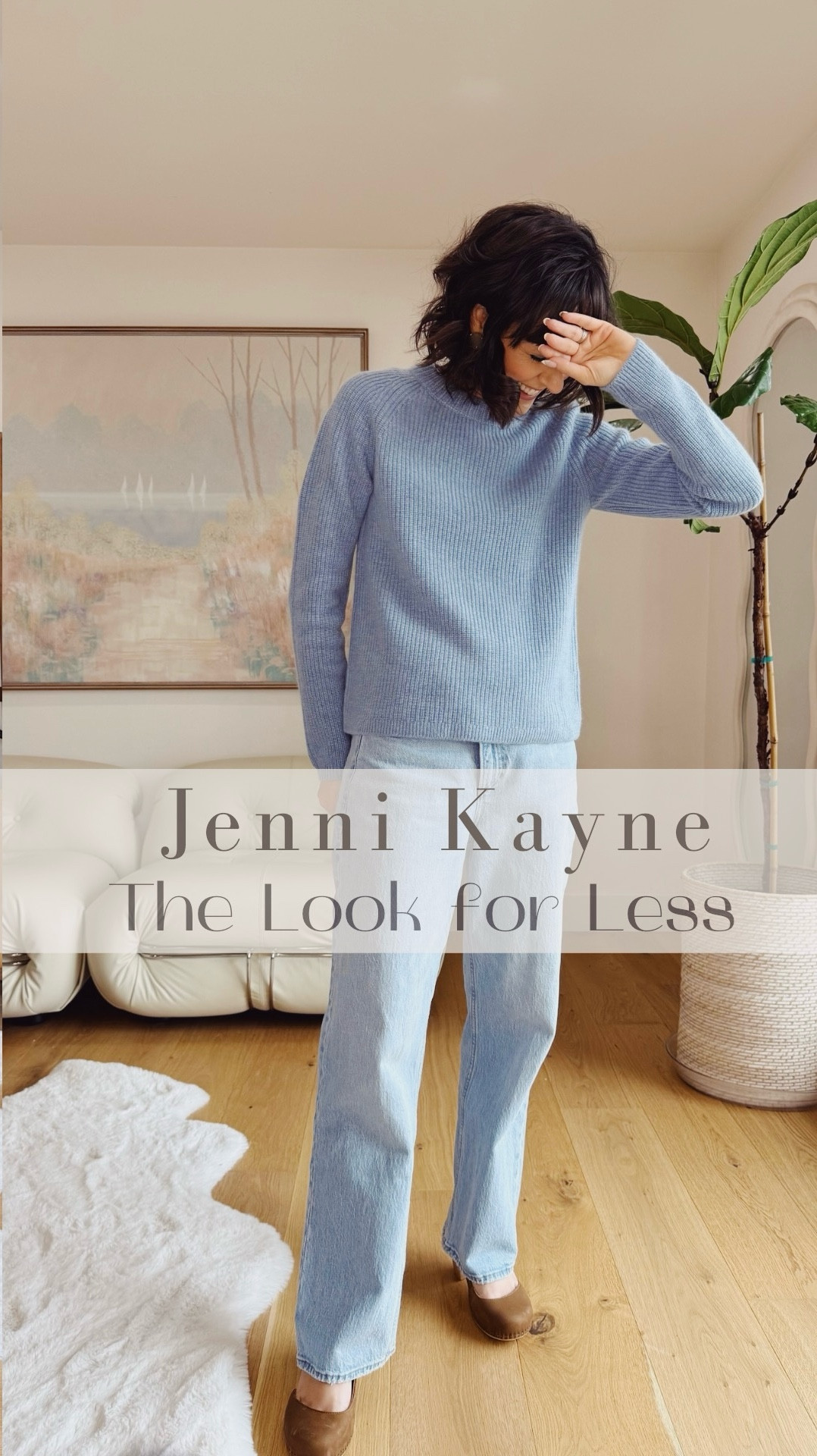 I have this soft cashmere sweater in 4 colors and together they cost less than one just like it from Jenni Kayne