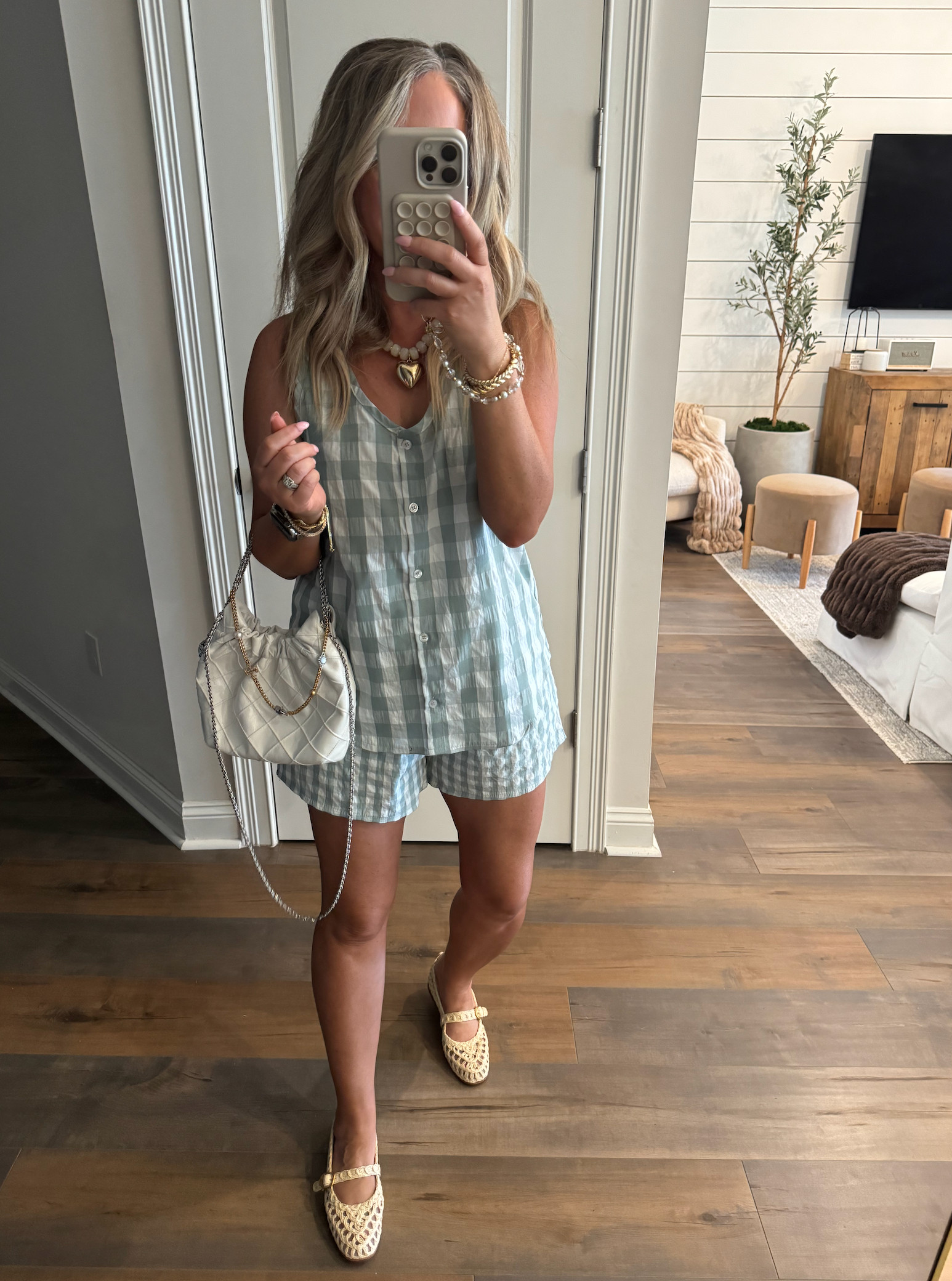Spring outfit inspo all from Amazon! Cutest gingham set, wearing size S.

Amazon fashion finds, spring and summer outfit, spring break, two piece set, affordable finds, vacation, ballet flats, mary jane, raffia, outfit inspo, Amazon fashion finds.  

 #LTKootd