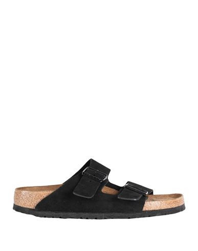 Birkenstock Woman Sandals Black Size 11 Soft Leather | YOOX (US)