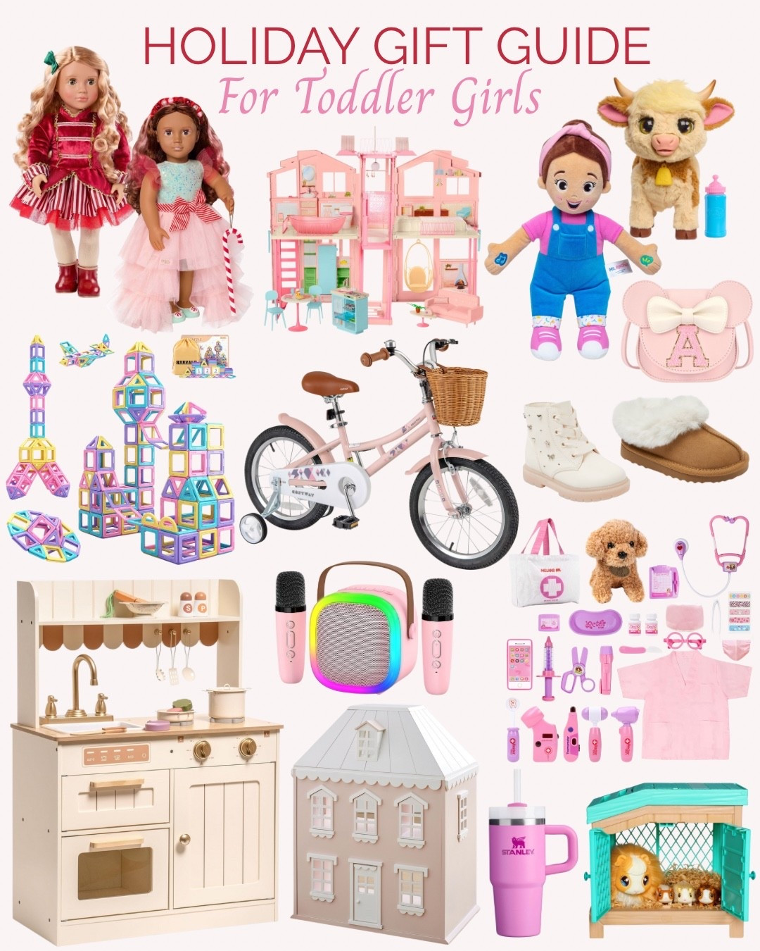 🎁✨ HOLIDAY GIFT GUIDE FOR TODDLER GIRLS ✨🎁
If you’re shopping for a sweet little girl this holiday season, this guide is full of fun, girly, and imaginative gifts she’ll absolutely love 💕

From dollhouses and play kitchens to bikes, dress-up sets, and cozy slippers — these toddler girl gift ideas are perfect for creative play and everyday fun 🎀

💡 Perfect for:
🎁 Toddler girls (ages 1–4)
🎁 Christmas & birthdays
🎁 Gifts that inspire play and imagination

Shop these adorable holiday finds right on my LTK — a mix of classic, cozy, and pink perfection! 🎄

#HolidayGiftGuide #GiftGuideForToddlerGirls #ToddlerGiftIdeas #ChristmasGiftGuide #ToddlerGirlToys #GiftsForGirls #LTKHoliday #LTKGiftGuide #HolidayGiftsForKids #PreschoolGifts #ImaginativePlay #GiftGuide2025 #LTKFinds


#LTKGiftGuide #LTKKids #LTKHoliday