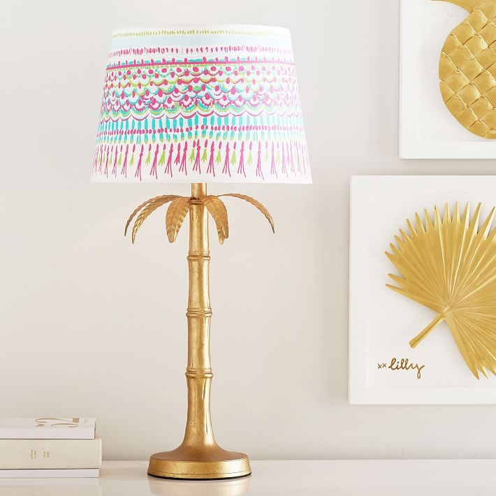 Lilly Pulitzer Polished Palm Table Lamp | Pottery Barn Teen