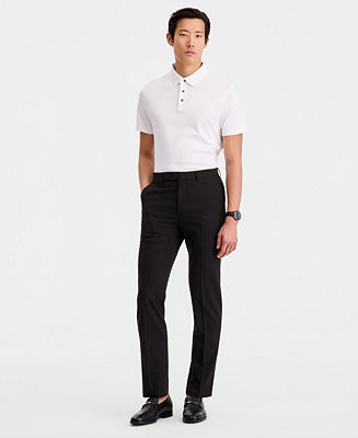 Men's Slim-Fit Solid Dress Pants | Macy's