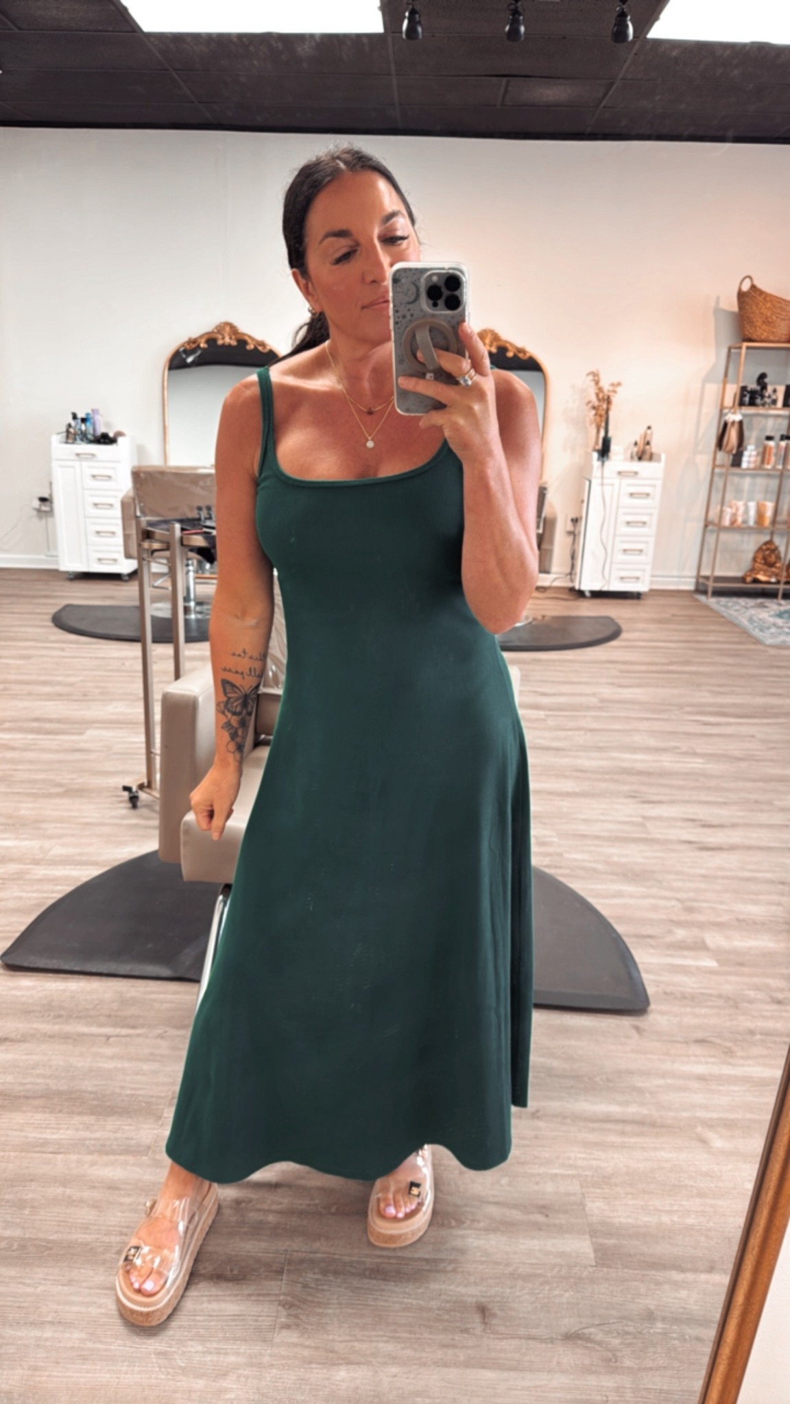 Green ribbed dress 

#LTKStyleTip #LTKFindsUnder50 #LTKShoeCrush