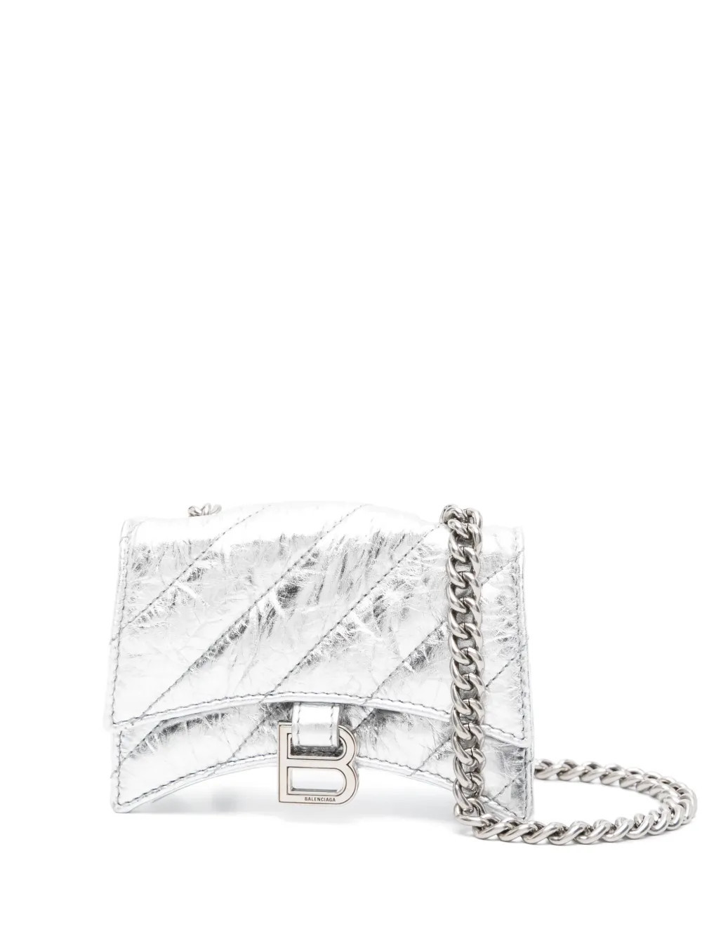 Balenciaga Crush mini bag - Silver | Farfetch Global