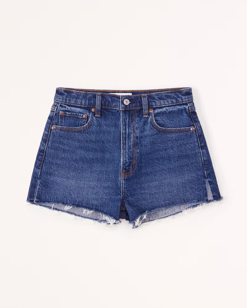Women's High Rise Mom Shorts | Women's Bottoms | Abercrombie.com | Abercrombie & Fitch (US)