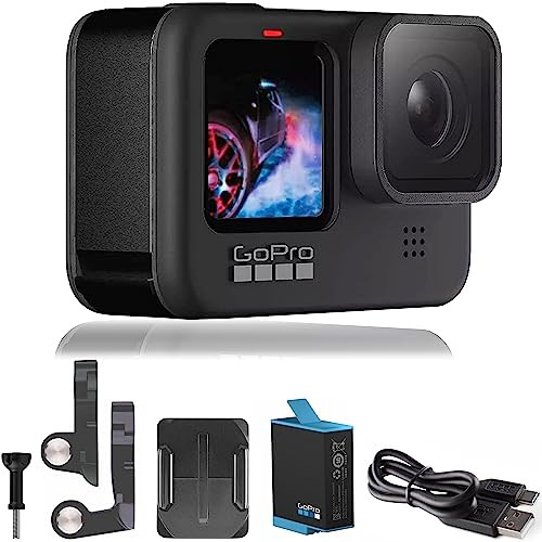GoPro HERO9 Black - E-Commerce Packaging - Waterproof Action Camera with Front LCD and Touch Rear Screens, 5K Ultra HD Video, 20MP Photos, 1080p Live Streaming, Webcam, Stabilization | Amazon (US)