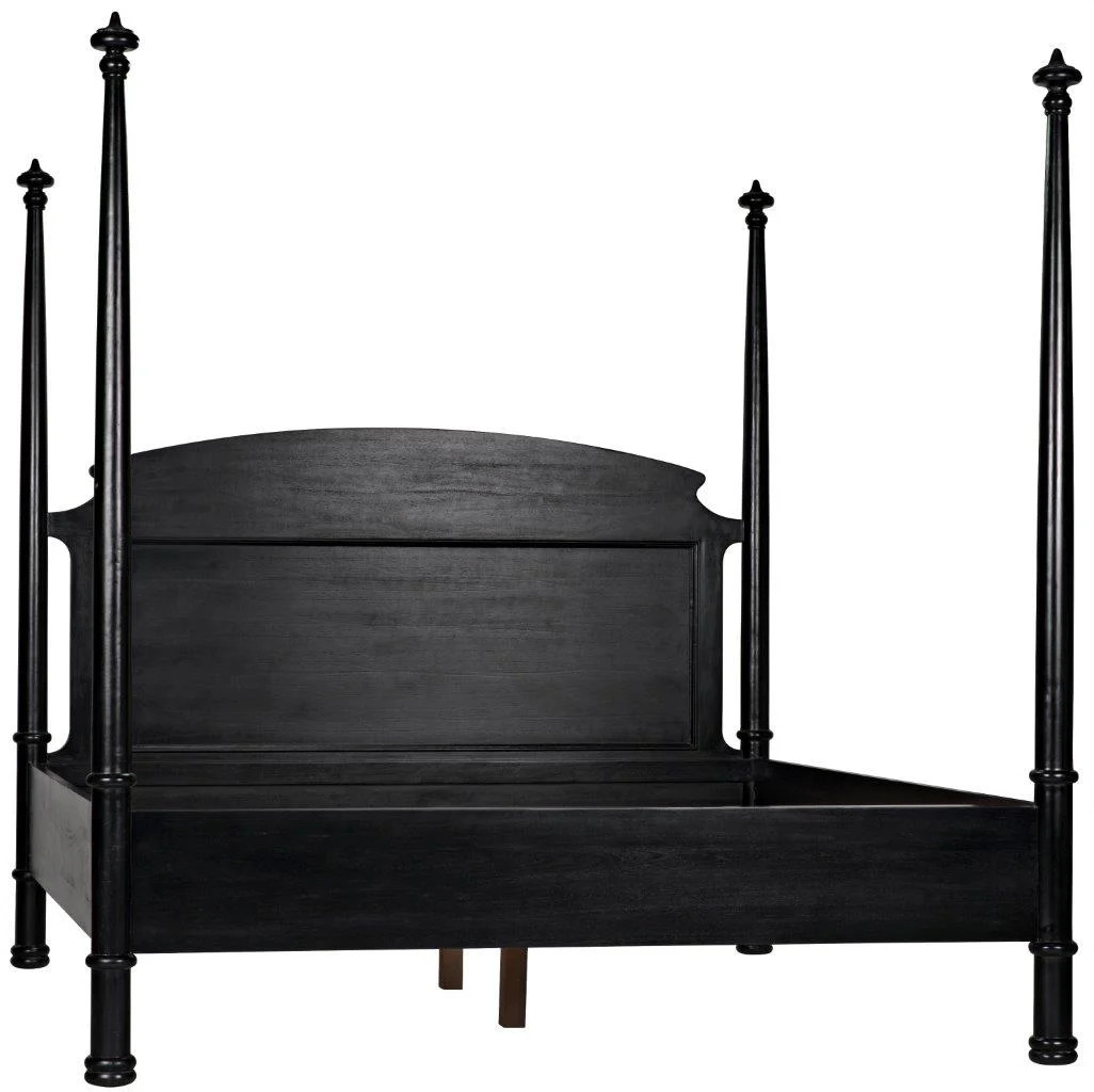 New Douglas Eastern King Bed In Hand Rubbed Black | 1stopbedrooms