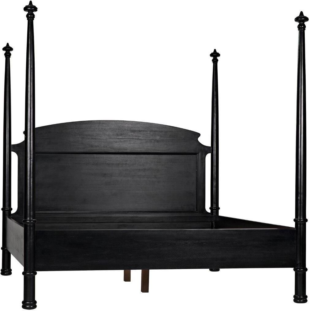 New Douglas Eastern King Bed In Hand Rubbed Black | 1stopbedrooms