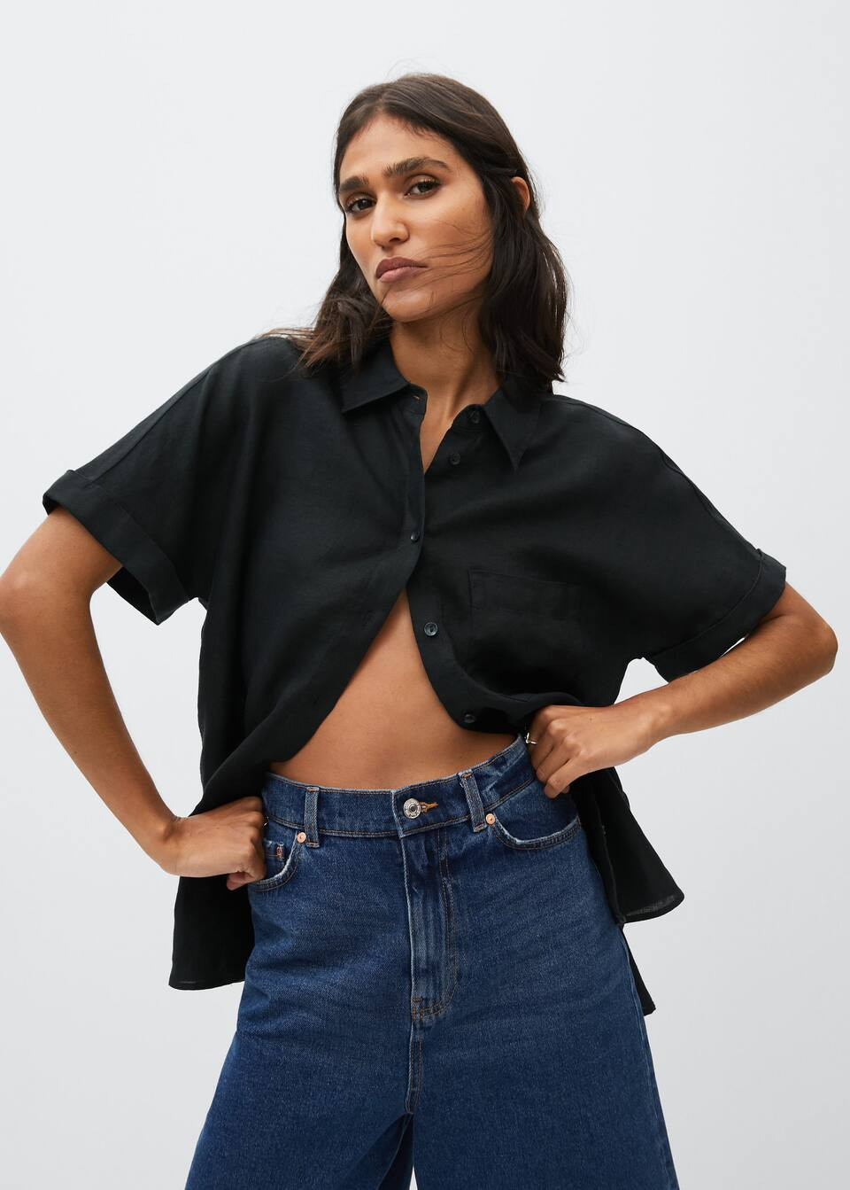 Linen 100% shirt | MANGO (UK)