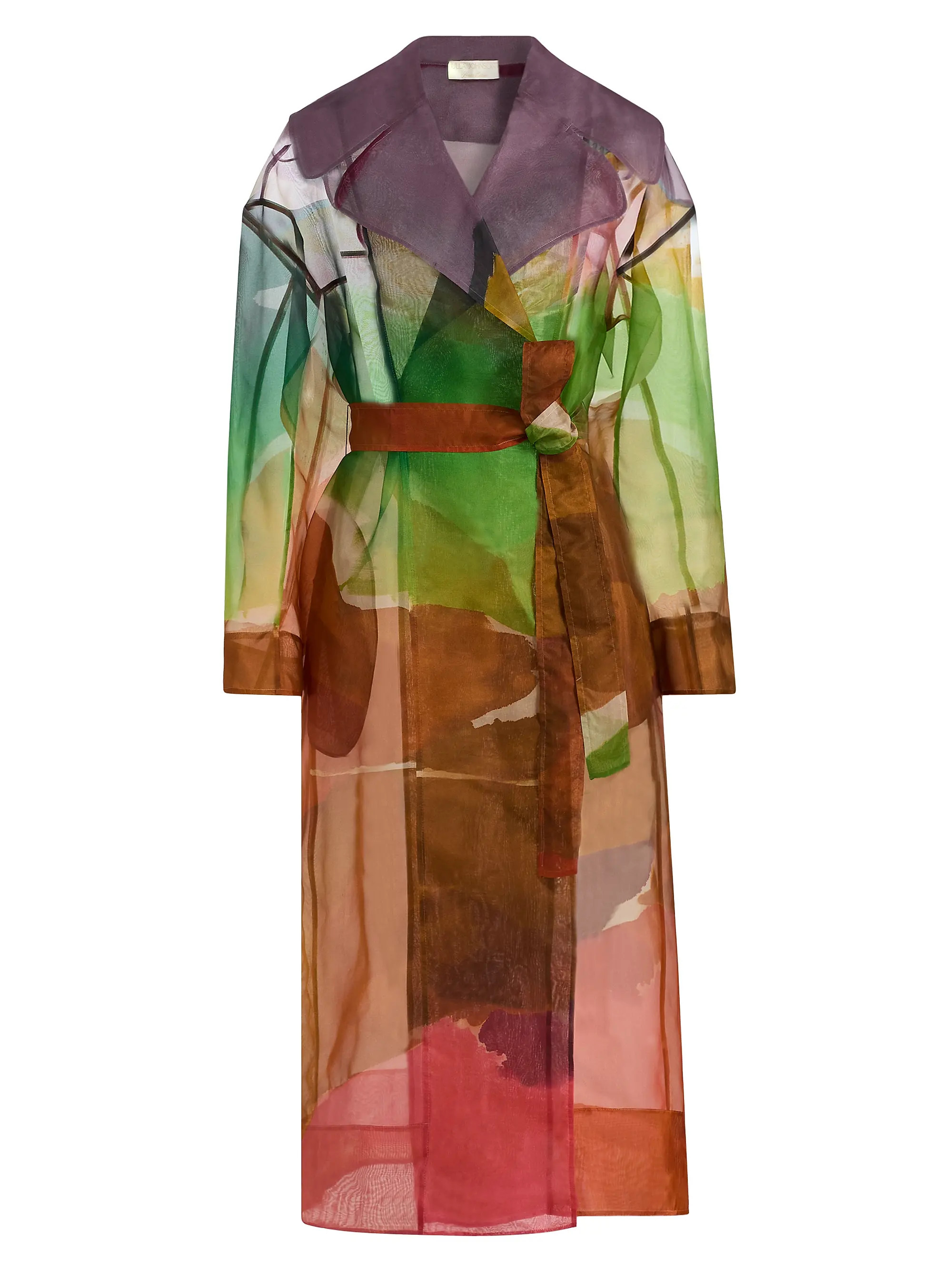 Novalie Organza Silk Trench Coat | Saks Fifth Avenue