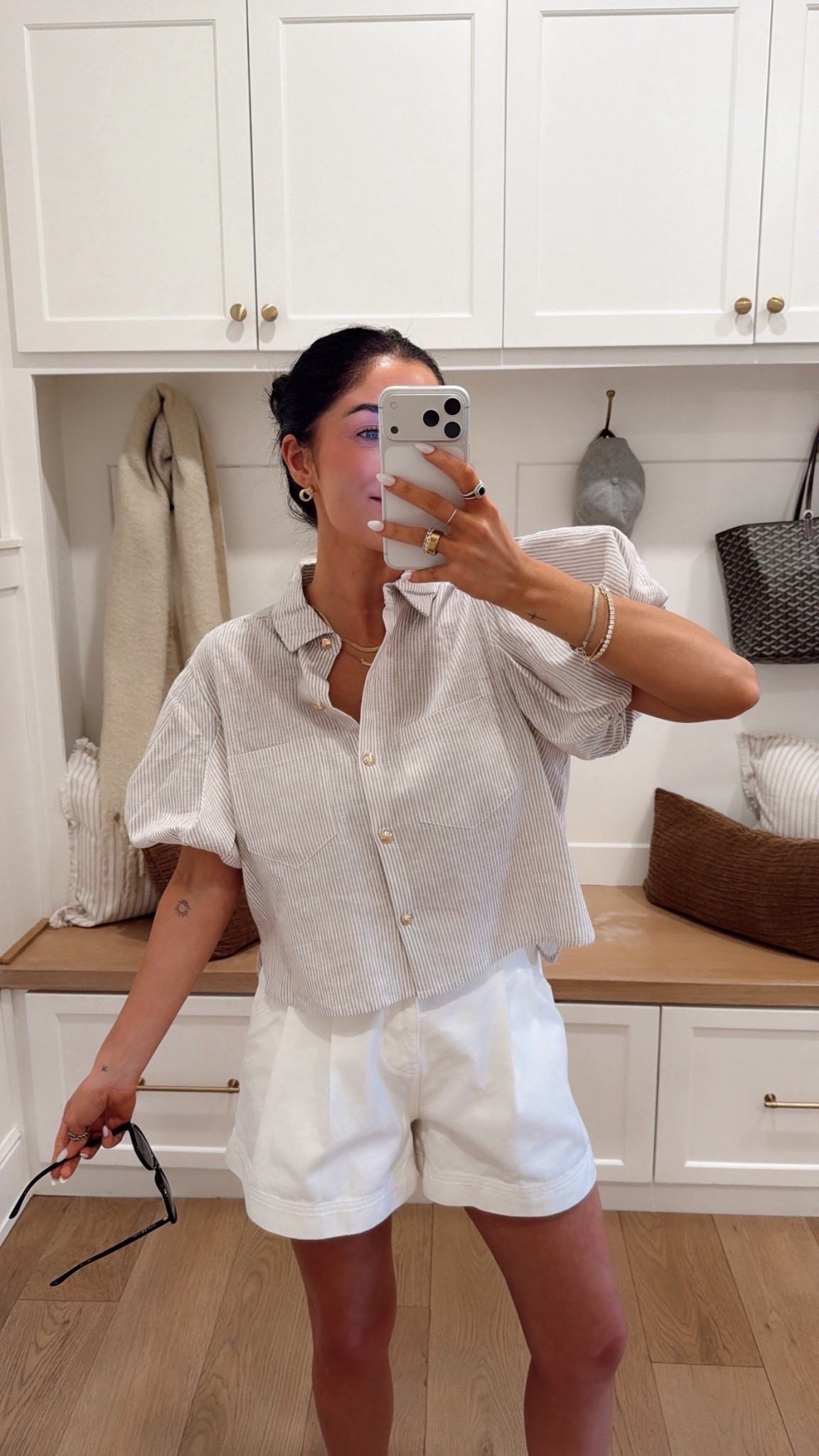 Loved how this outfit turned out — definitely will be rewearing!!

Tan striped linen top & ivory denim pleated shorts — both from @Dillards Inc.



Summer outfits, button up, cream, taupe, beige, neutrals, must haves, vacation outfits beach, Katy roach, livingmybeststyle

#LTKSeasonal #LTKootd