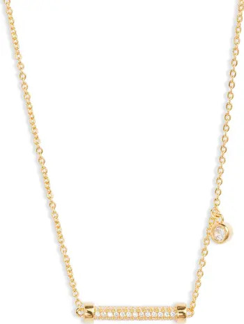 Cubic Zirconia Pavé Barrel Necklace | Nordstrom