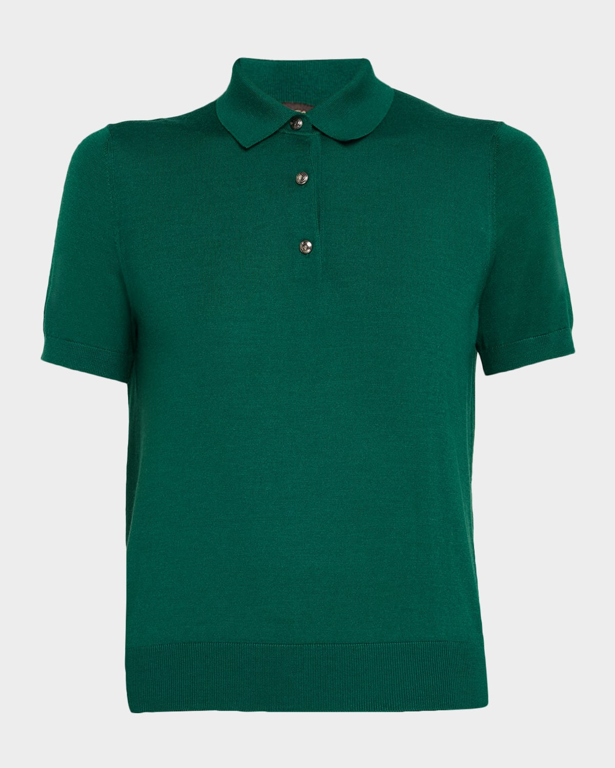 Sottile Cashmere Short-Sleeve Polo Shirt | Neiman Marcus