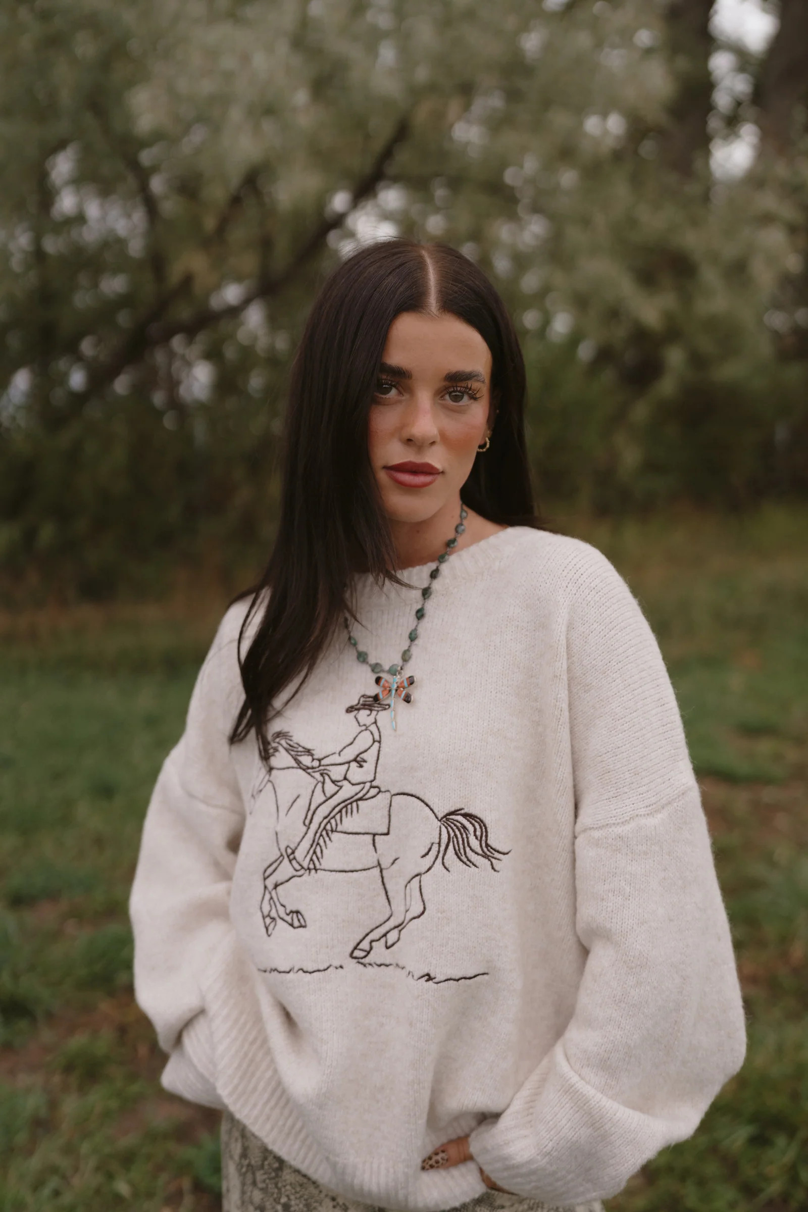 Run Away Cowboy Sweater | Goldie Lew Jewelry, LLC