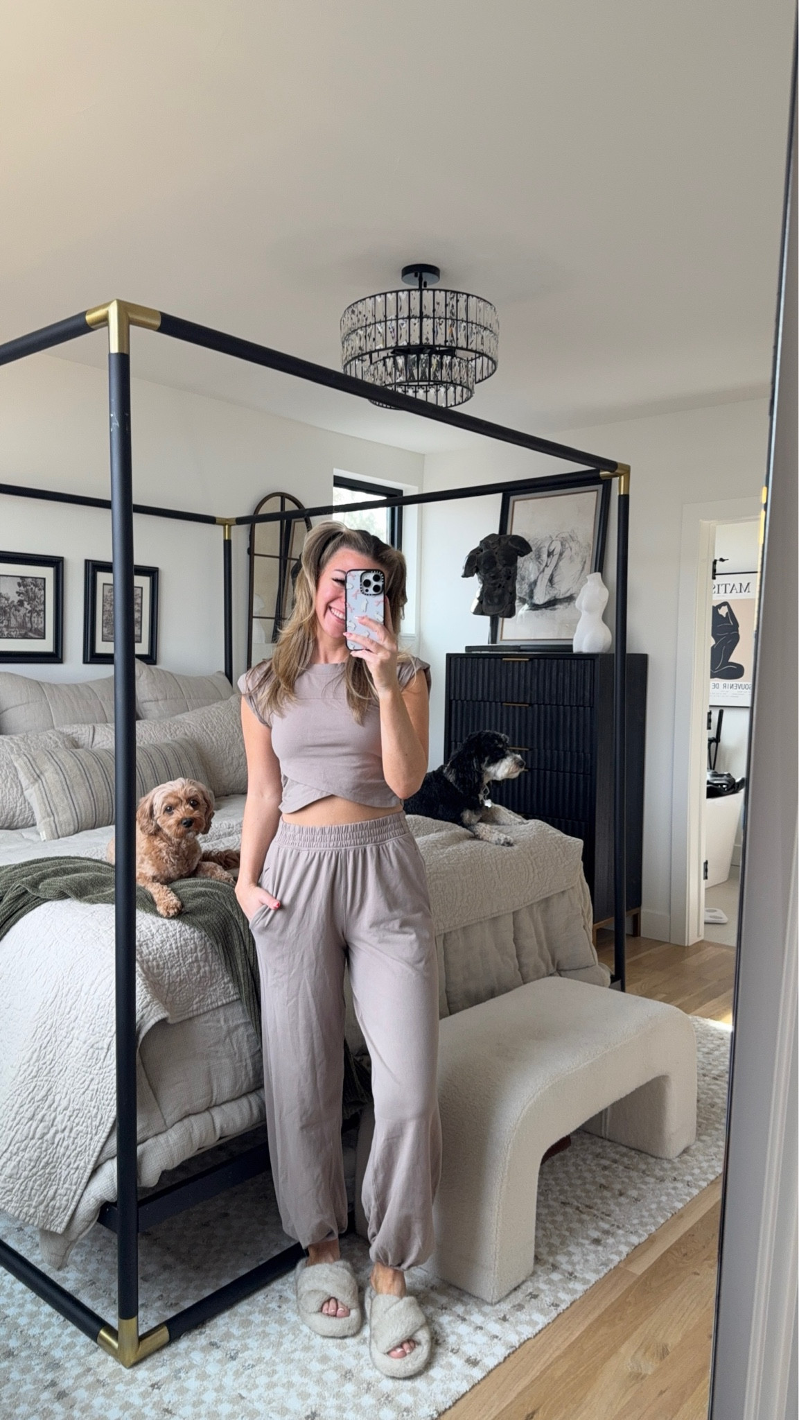 Home bedroom decor black simple bedroom mirror interior home design tan hotshot crossover set and slippers

Wearing smalls

#LTKSeasonal #LTKStyleTip #LTKFindsUnder100