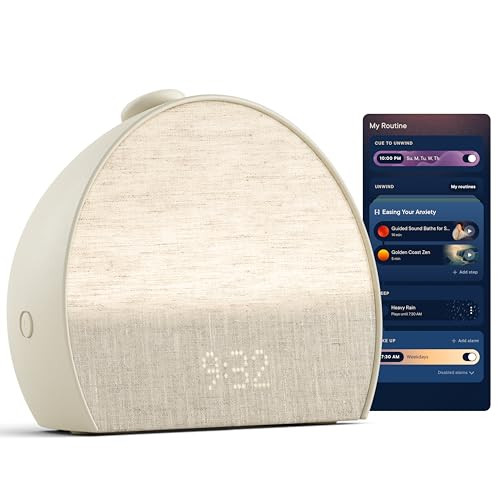 Hatch Restore 3 Sunrise Alarm Clock, Sound Machine, Smart Light (Putty) - White Noise, Screen-Fre... | Amazon (US)