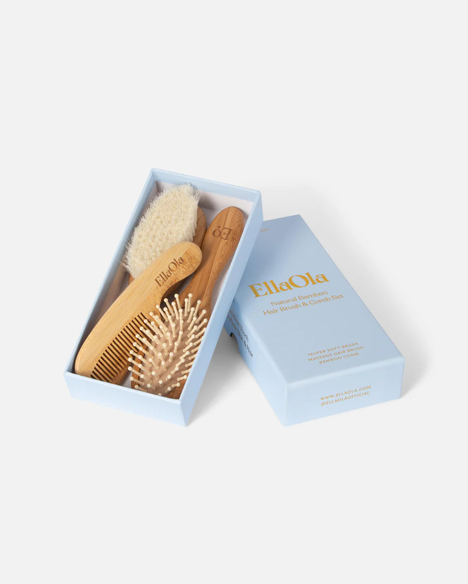 3-Piece Bamboo Brush & Comb Set | Lalo