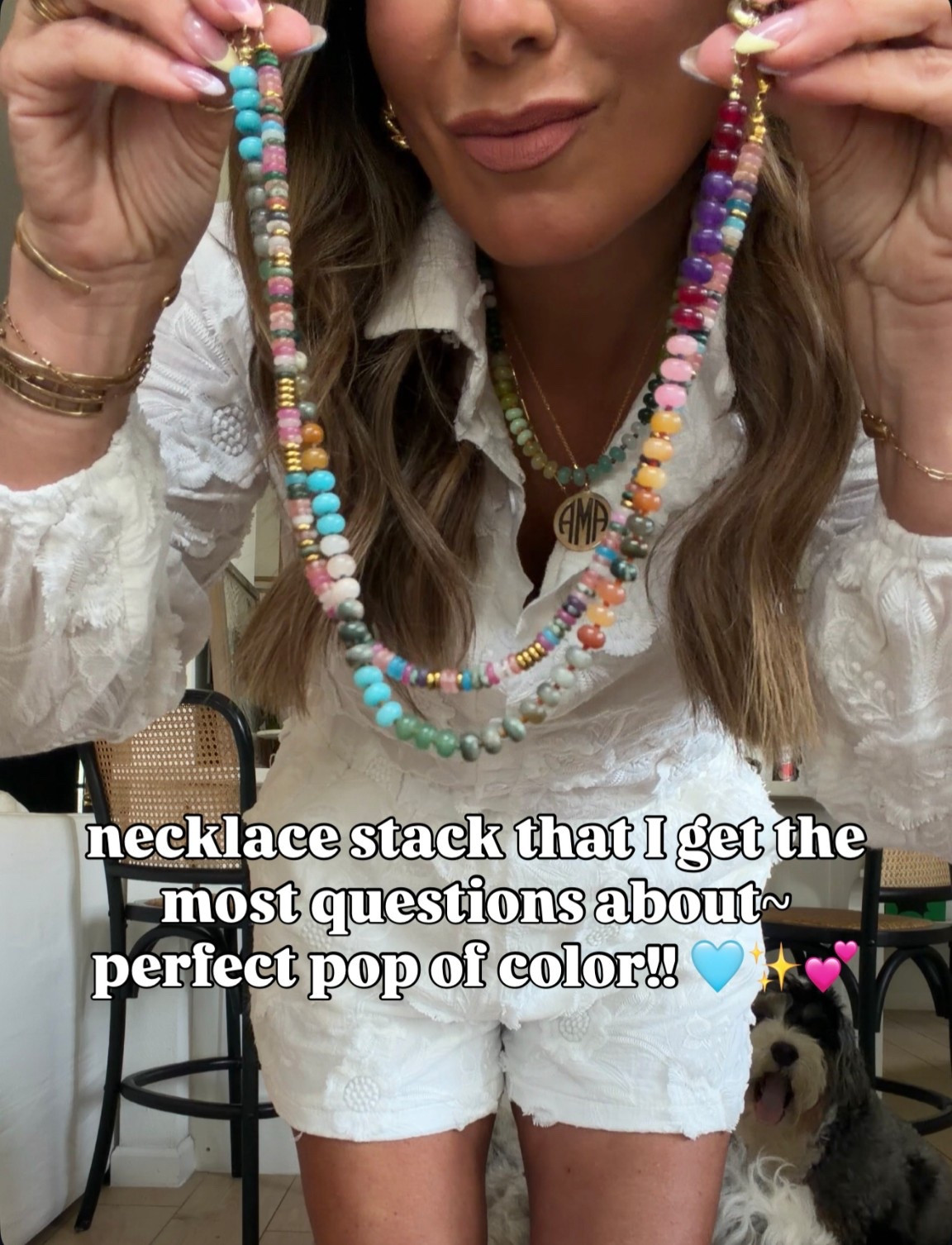 Necklace stack that is so affordable & 
adds the perfect pop of color!!! 
Wear one of these every single day!! 

#LTKOver40 #LTKgrwm #LTKootd