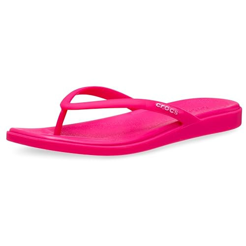 Crocs Womens Miami Flip Dragon Fruit 4 Medium | Amazon (US)