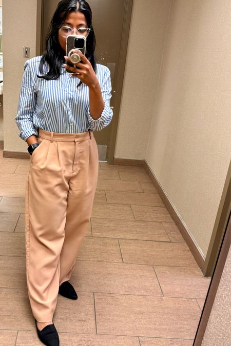 Work OOTD. Abercrombie Curve love Sloane taylor pants on sale today! Can be dressed up for workwear or down for a casual look. 

#LTKfindsunder100 #LTKworkwear