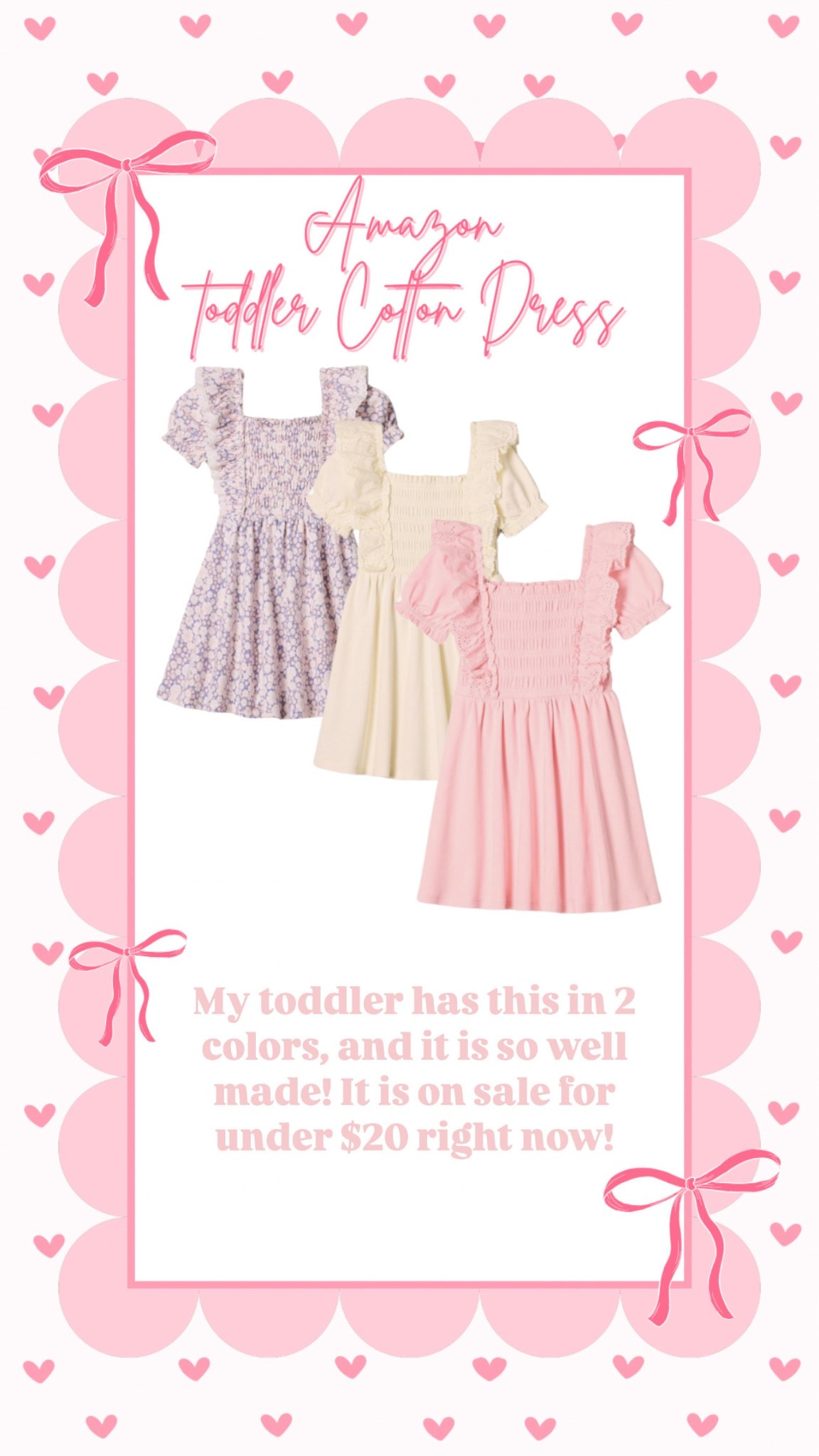 Toddler Amazon Dress 🩷 

Amazon find, Amazon baby, Amazon toddler, toddler dress, pink toddler dress, white toddler dress, toddler clothes, baby clothes, toddler clothes for summer, baby clothes for summer, baby dress, pink baby dress, pink baby outfit, white baby outfit, found it on Amazon 

#LTKKids #LTKSaleAlert #LTKBaby