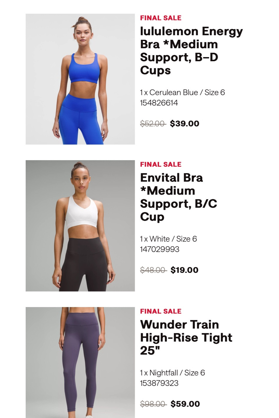 What I got from the lululemon sale. Great time to stock up or try out some new pieces. 
I personally shop at the outlet, but these prices are the same right now  

#LTKActive #LTKSeasonal #LTKSaleAlert