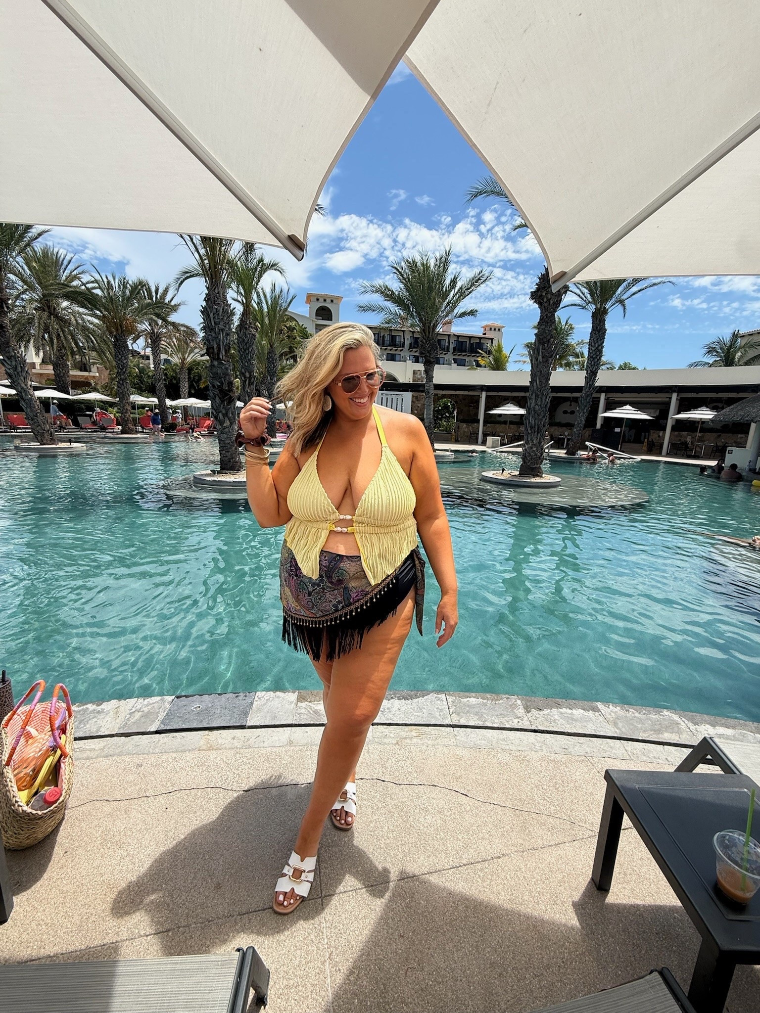 Wearing a 3X in the top! Plus size, outfit inspo, swimwear, summer fashion, vacation, apron belly

#LTKSeasonal #LTKPlusSize #LTKSwim