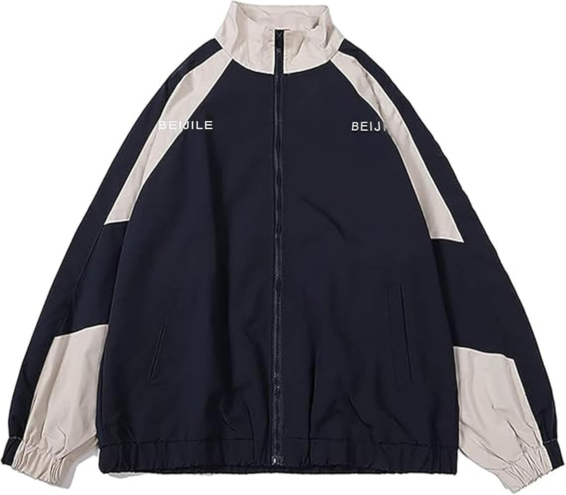 Wyeysyt Women Windbreaker Jacket Y2k Varsity Jackets Oversized Vintage 90s Jacket | Amazon (US)