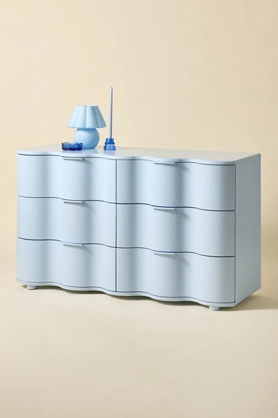 Aria 6-Drawer Short Squiggle Dresser | Urban Outfitters (US and RoW)