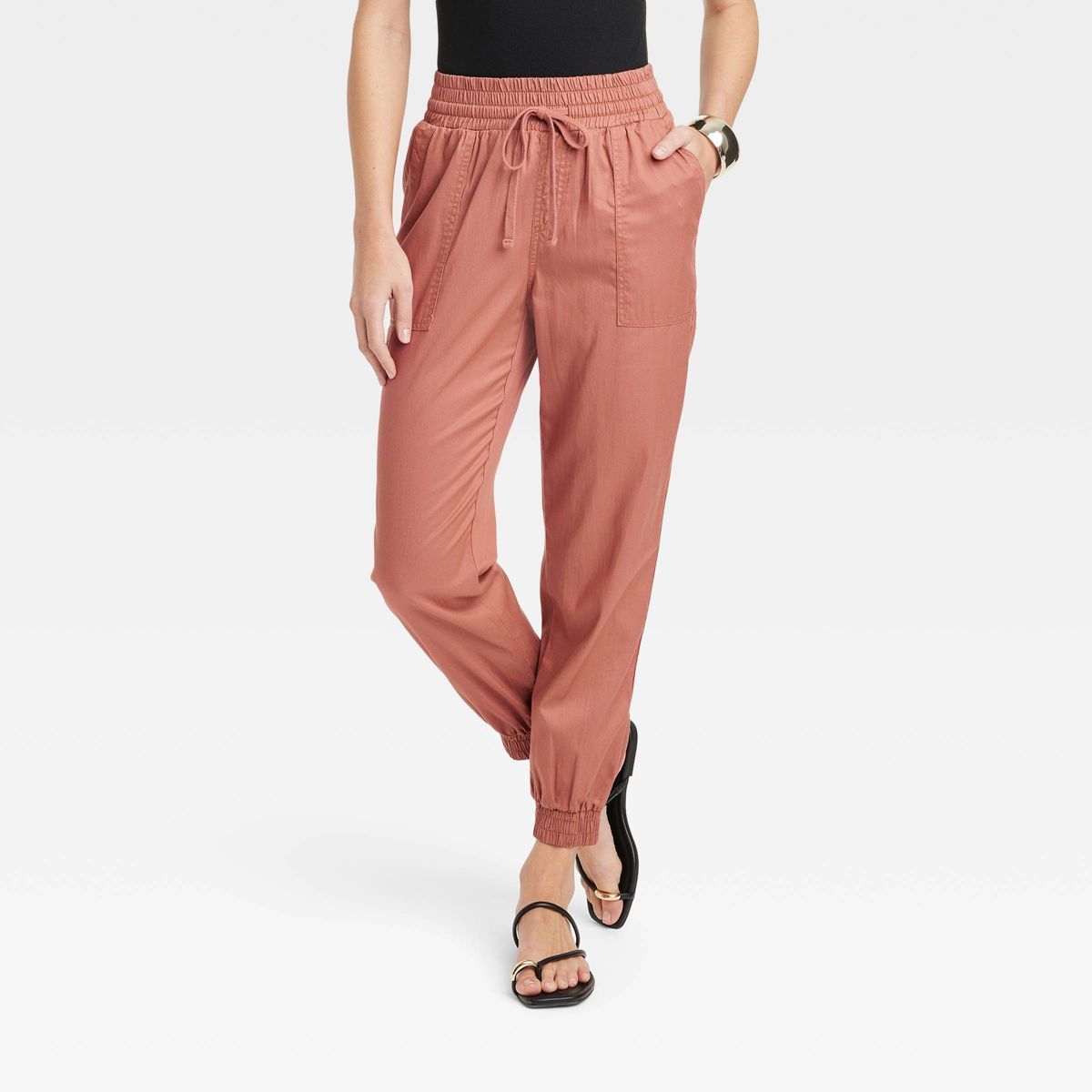 Women's High-Rise Modern Ankle Jogger Pants - A New Day™ | Target