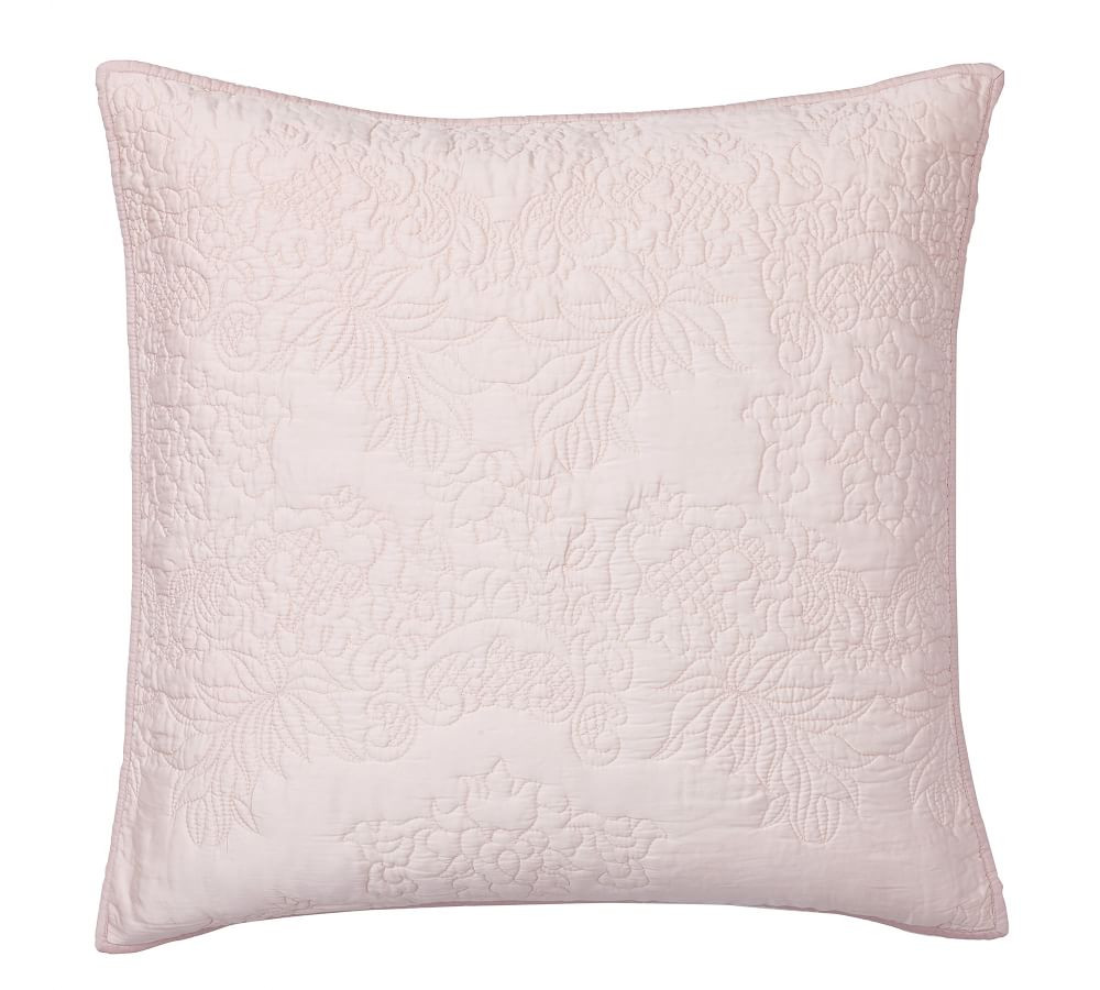 Monique Lhuillier Blossom Embroidered Cotton Sham | Pottery Barn (US)