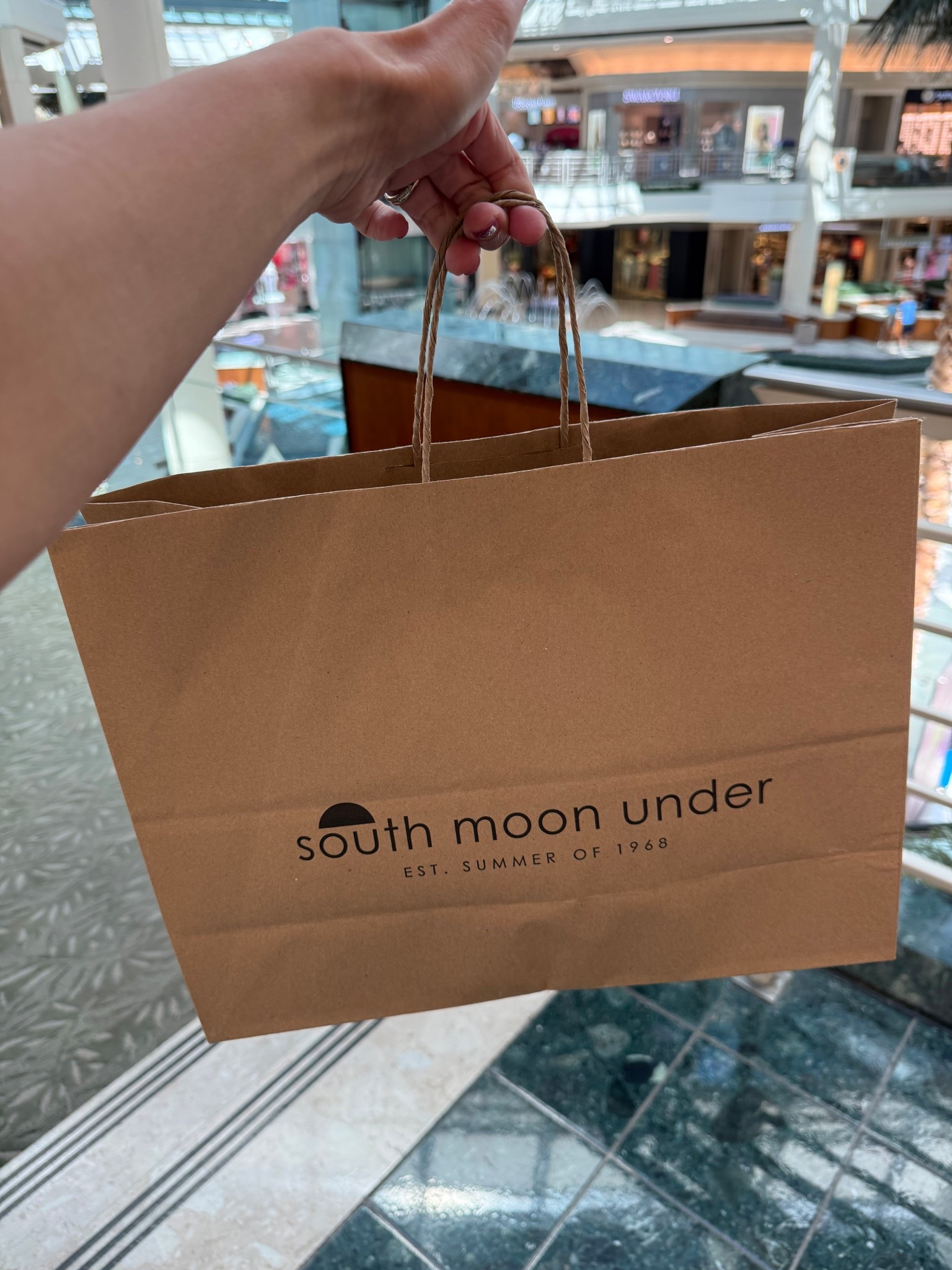 What I bought at South Moon Under
4 tops all small
And sandals 9
Also linked denim jacket mom bought 

#LTKOver40 #LTKSeasonal