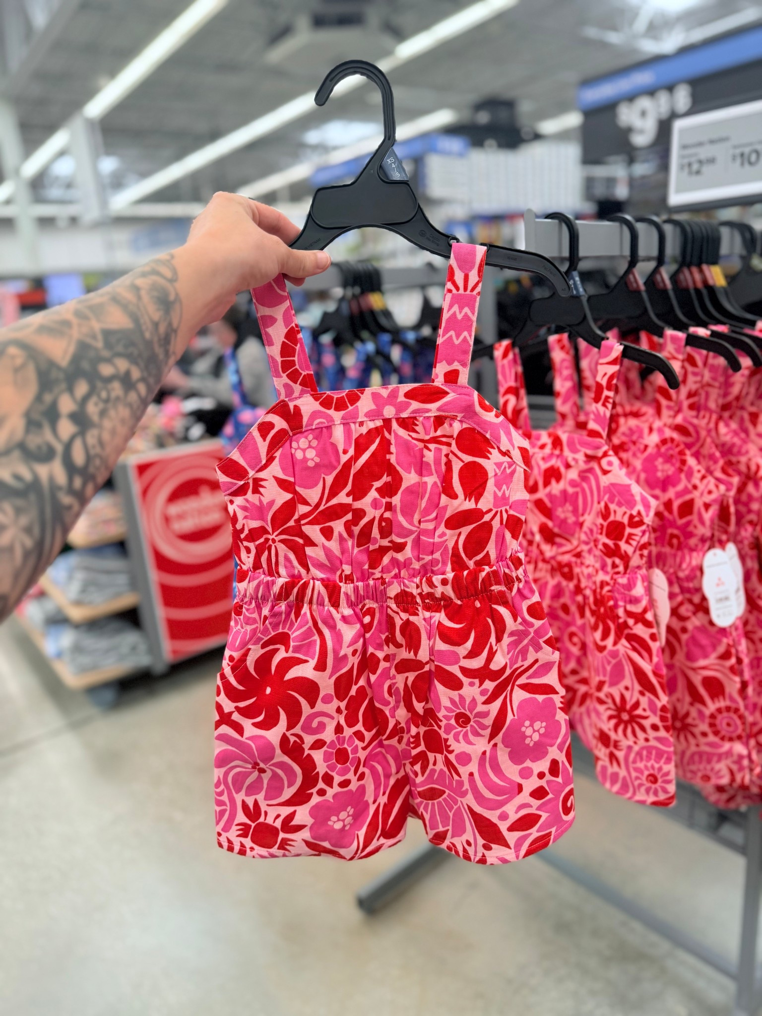 The CUTEST romper I found for my girls at Walmart!