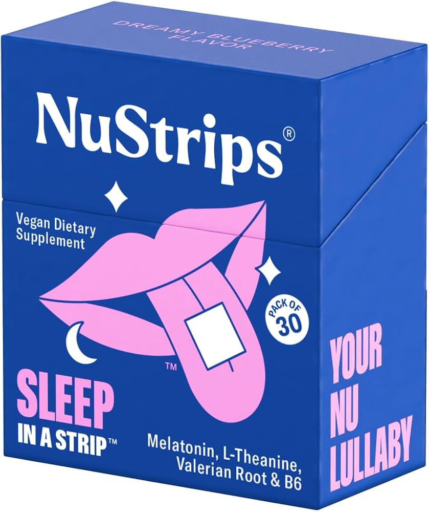 Sleep in a Strip™ | Oral Sleep Strips with 5mg Melatonin, Valerian Root, L-Theanine, and Vitami... | Amazon (US)