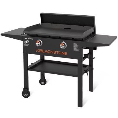 Blackstone 28" Omnivore Propane Griddle Combo with Hard Cover, 2 Burners, Outdoor BBQ Grill Stove, Powder-Coated Steel, 524 Sq. In. Cooking Top, Black | Target