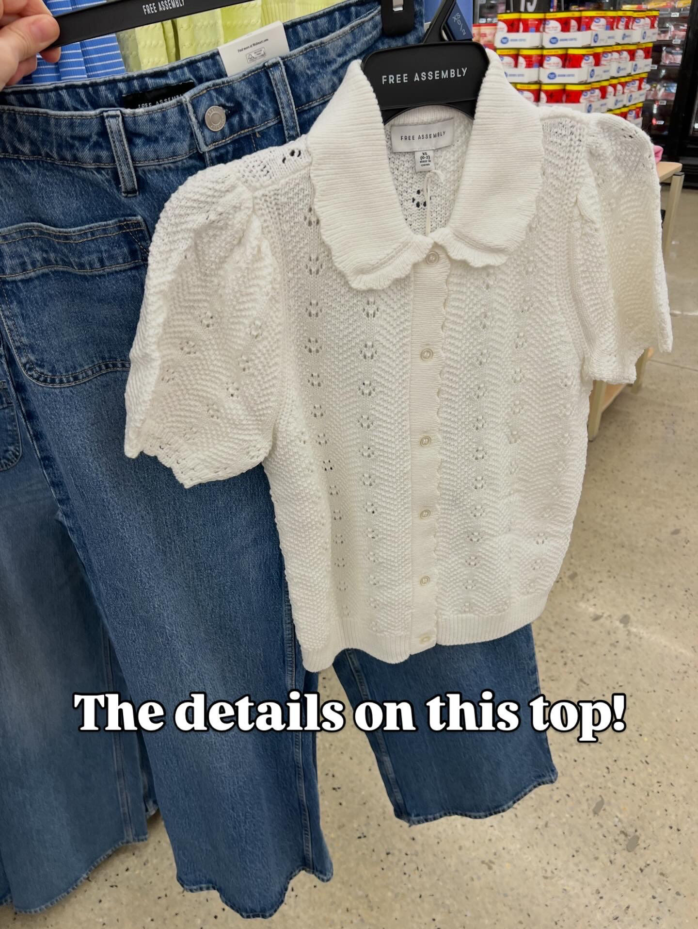 Walmart spring outfit with these high rise jeans and short sleeve sweater. Fit is true to size. Sweater comes in girls sizes too, I’ll link it! #walmartfashion 

#LTKOver40