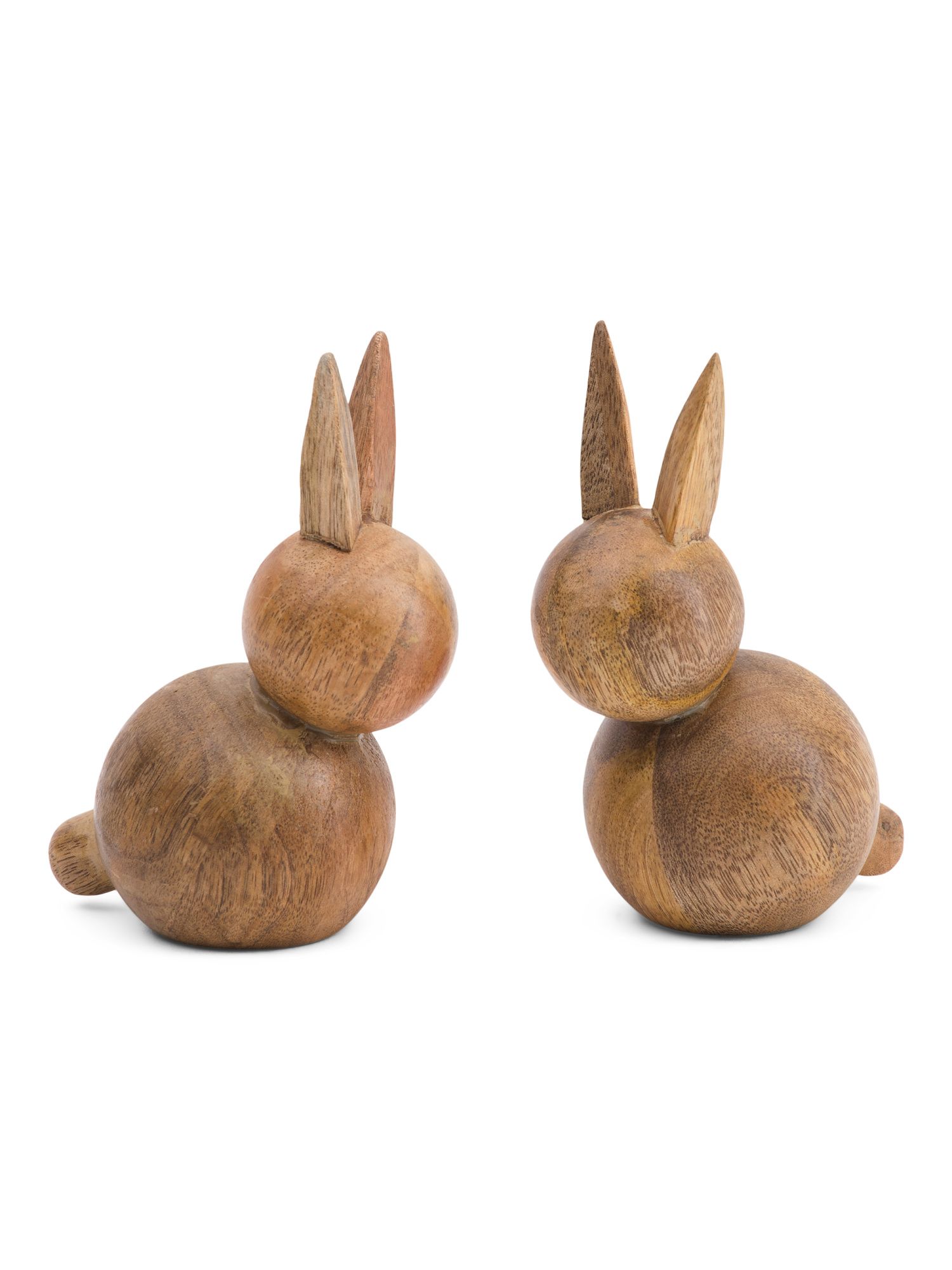 Set Of 2 Wooden Bunnies | TJ Maxx