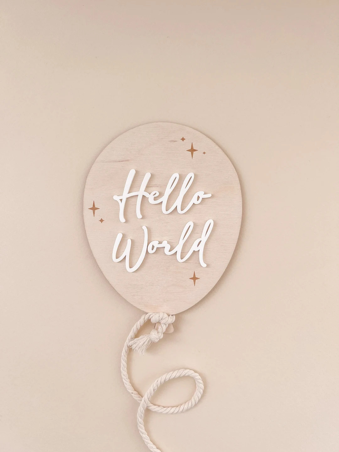 Balloon Milestone Markers | Hello World Baby Birth Announcement Signs | Monthly Photo Sign | Mode... | Etsy (US)