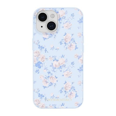 LoveShackFancy x Target – Case-Mate Everblooming Rosettes iPhone 17e/16e/15/14/13 Case with MagSafe Whisper Blue | Target