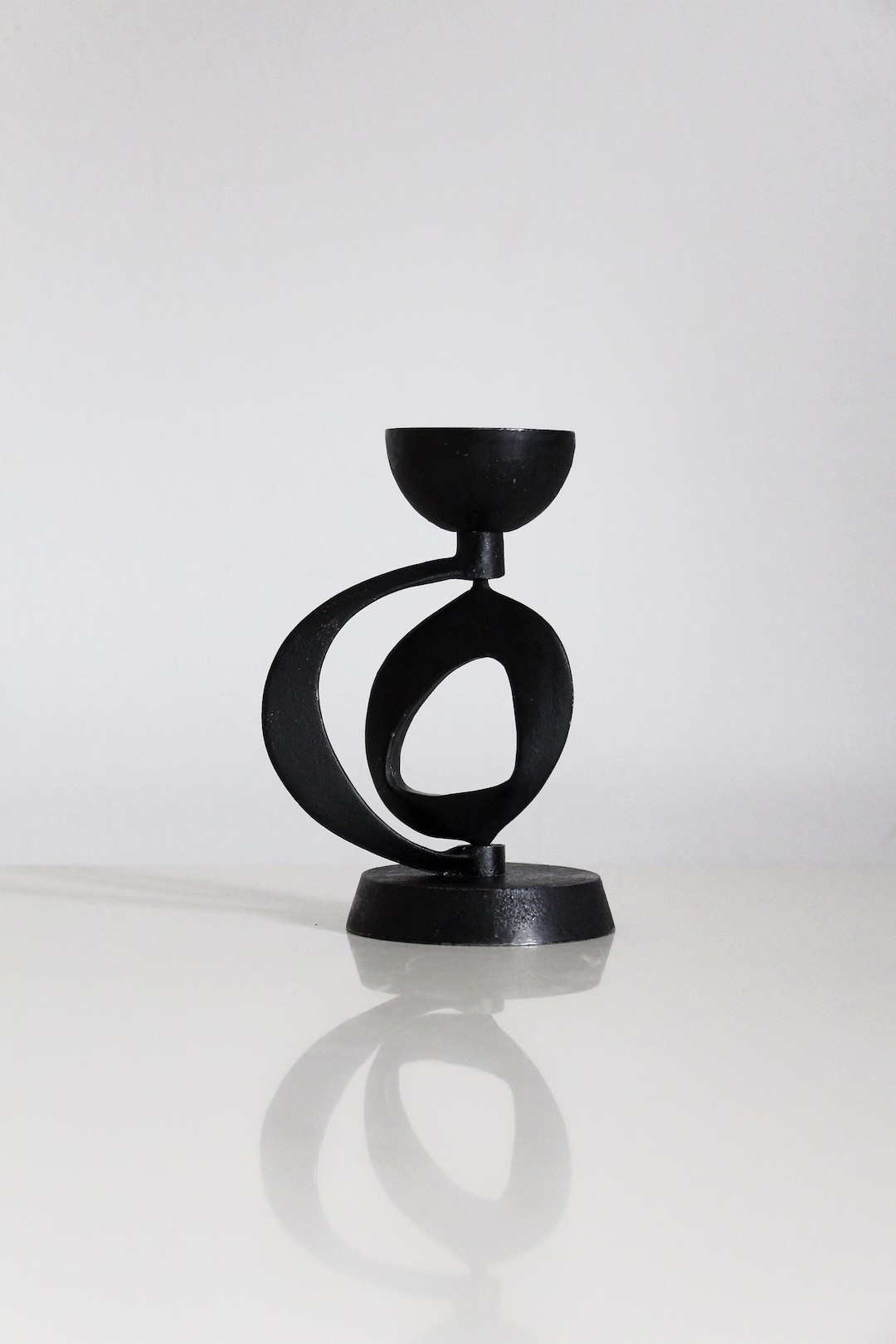 BRUTALIST CANDLE HOLDER Cast Iron Japan Midcentury Modernism Noguchi Style - Etsy | Etsy (US)